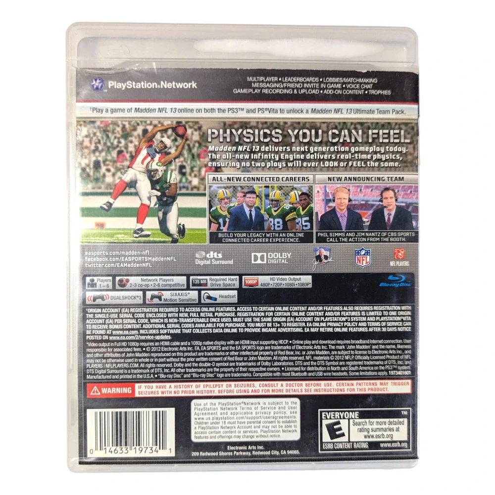 Madden NFL 13 - for the PlayStation 3 - PS3 Video Game